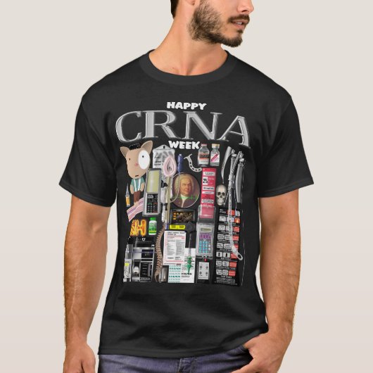 Happy CRNA Woche 2024 T-Shirt (Vorderseite)