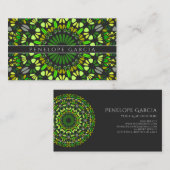 Happy Crop Garden Mandala Visitenkarte (Vorne/Hinten)