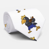 Happy Crow Violine spielen | Hintergrundfarbe ausw Krawatte (Gerollt)