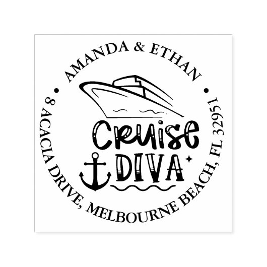 Happy Cruise Diva Thema Permastempel (Design)