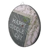 Happy Cuddle Day (Warme Schläger und liebende Schn Dartscheibe (Vorderseite rechts)