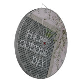 Happy Cuddle Day (Warme Schläger und liebende Schn Dartscheibe (Vorderseite Links)