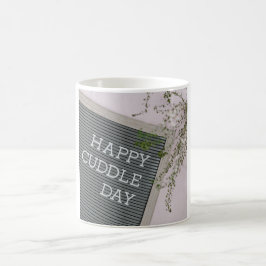 Happy Cuddle Day (Warme Schläger und liebende Schn Kaffeetasse