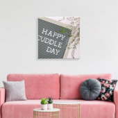 Happy Cuddle Day (Warme Schläger und liebende Schn Leinwanddruck (Insitu (Wohnzimmer))