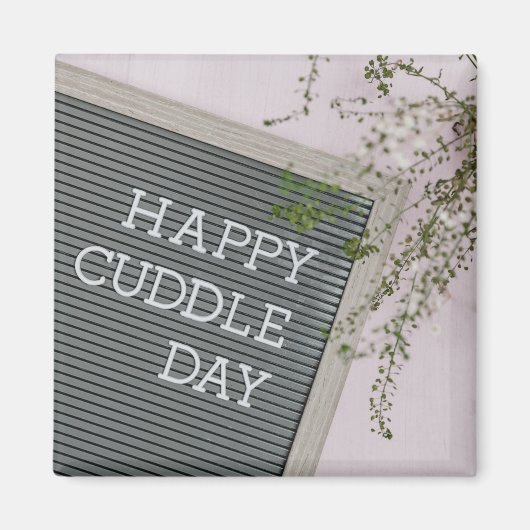 Happy Cuddle Day (Warme Schläger und liebende Schn Magnet (Vorne)