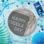 Happy Cuddle Day (Warme Schläger und liebende Schn Pappteller (Party)