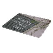 Happy Cuddle Day (Warme Schläger und liebende Schn Schneidebrett (Ecke)