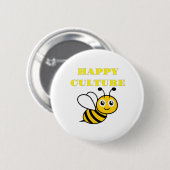 Happy Culture Button (Vorne & Hinten)