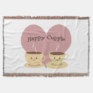 Happy Cupple! Niedlicher Kaffee Decke