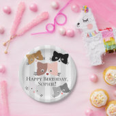 Happy Curious Kittens Pappteller (Party)