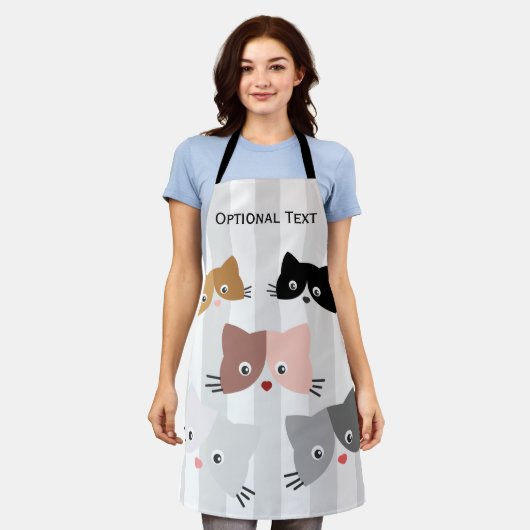 Happy Curious Kittens Schürze (Getragen)