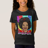 Happy Curls | Digitale Kunst | Afrikanisch-amerika T-Shirt (Vorderseite)