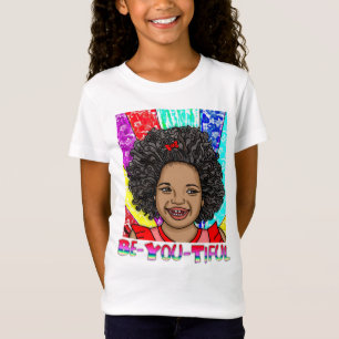 Happy Curls Digitale Kunst Seien Sie vorsichti T-Shirt