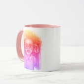 Happy Curls Mädchen Kaffee Tasse (Vorderseite Links)