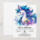 Happy Custom Horse Birthday Einladung (Vorne/Hinten)