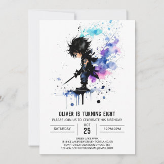 Happy Custom Ninja Boy Digital Geburtstag Einladung