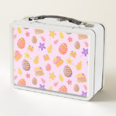 Happy Customize Lila Ostern Metall Brotdose (Rückseite)