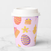 Happy Customize Lila Ostern Pappbecher (Rückseite)