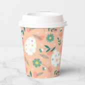 Happy Customize Orange Oaster Egg Pappbecher (Rückseite)