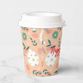 Happy Customize Orange Oaster Egg Pappbecher (Rechts)