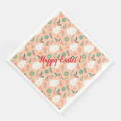 Happy Customize Orange Oaster Egg Serviette (Ecke)