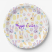 Happy Customize Oster Lila Rabbit Pappteller (Vorderseite)