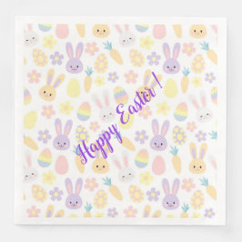 Happy Customize Oster Lila Rabbit Serviette