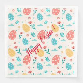 Happy Customize Oster Vintag Red Egg Floral Serviette