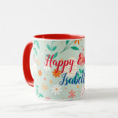 Happy Customize Ostereier Blüte Tasse (Vorderseite Links)