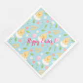 Happy Customize Osterhühnchen Serviette (Ecke)