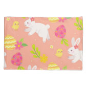 Happy Customize Osterhühner und -kaninchen Kissenbezug (Rückseite)