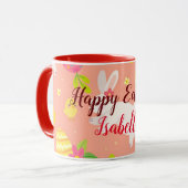 Happy Customize Osterhühner und -kaninchen Tasse (Vorderseite Links)