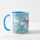 Happy Customize Osterkaninchen Floral Tasse (Links)