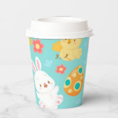 Happy Customize Osterkaninchen und Hühner Pappbecher (Rückseite)