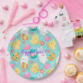 Happy Customize Osterkaninchen und Hühner Pappteller (Party)