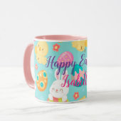 Happy Customize Osterkaninchen und Hühner Tasse (Vorderseite Links)