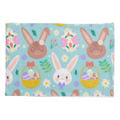 Happy Customize OsterNiedliche Kaninchen Kissenbezug (Rückseite)