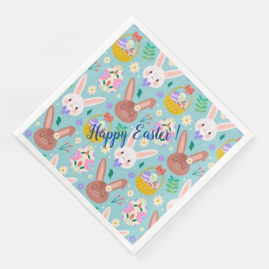 Happy Customize OsterNiedliche Kaninchen Serviette (Ecke)