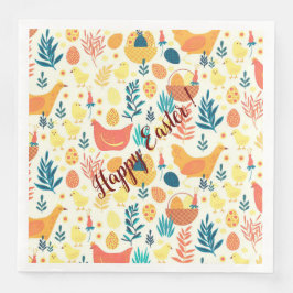 Happy Customize OsterNiedliches Vintages Huhn Serviette