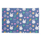 Happy Customize Osterweiße Liebe Kaninchen Kissenbezug (Rückseite)