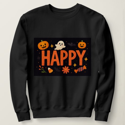 Happy Cute Hallowen Sweatshirt (Design vorne)