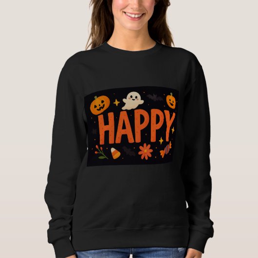 Happy Cute Hallowen Sweatshirt (Vorderseite)