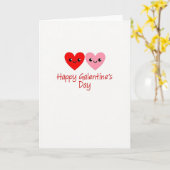 Happy Cute Hearts Galentines Day Card Karte (Gelbe Blume)