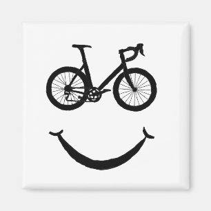 Happy Cycling Bicycle Clipart BikingClipArt Magnet
