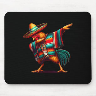 Happy Dabbing Mexican Chicken Cinco De Mayo Lover Mousepad