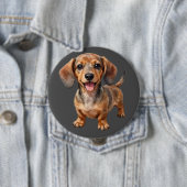 Happy Dachshund Puppy Button (Beispiel)