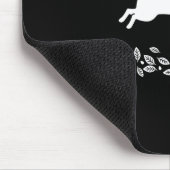 Happy Dachshund With Autumn Leaves For Pet Lovers Mousepad (Ecke)