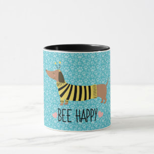 Happy Dackel Hummel Tasse