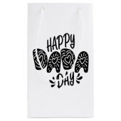 Happy Dada Day Happy Vatertag | Geschenktasche Kleine Geschenktüte (Rückseite)