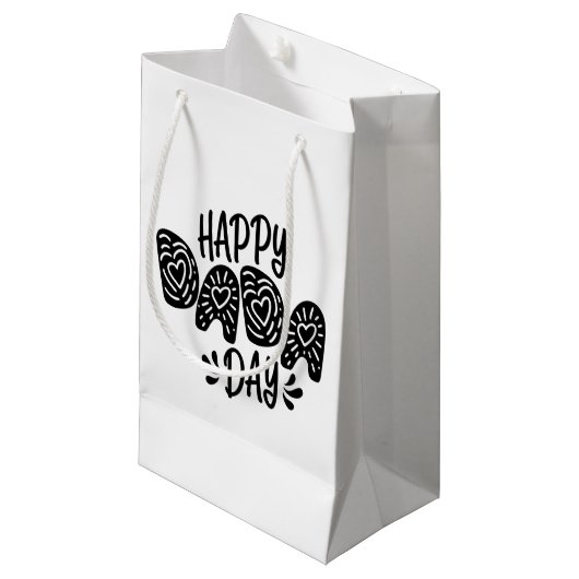 Happy Dada Day Happy Vatertag | Geschenktasche Kleine Geschenktüte (Vorderseite Schrägansicht)